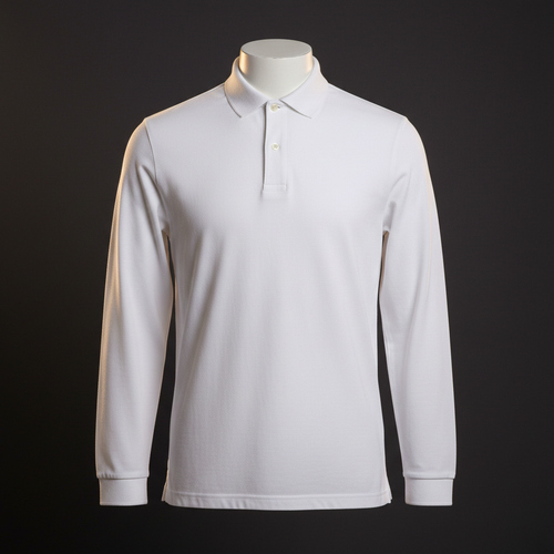 Polo blanco premium sin modelo